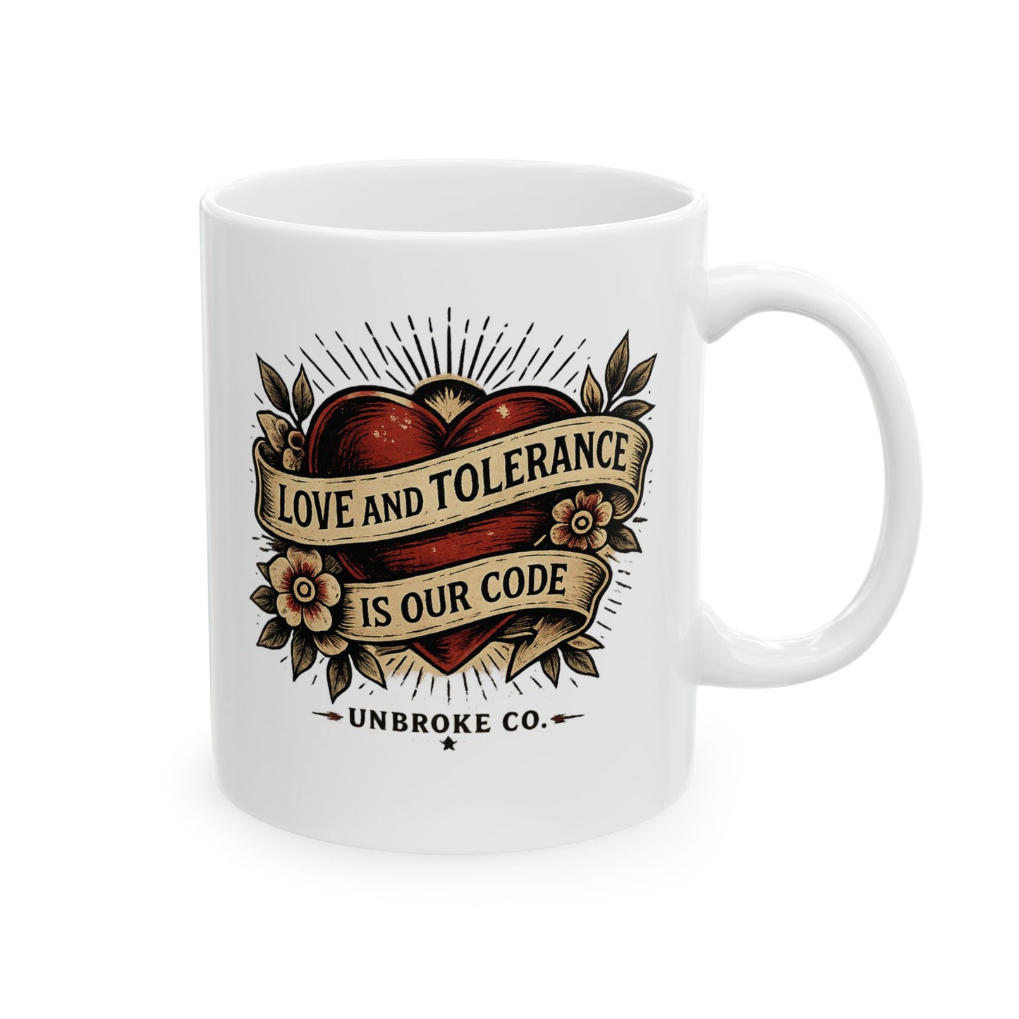 Love & Tolerance Mug | Unbroke Co.