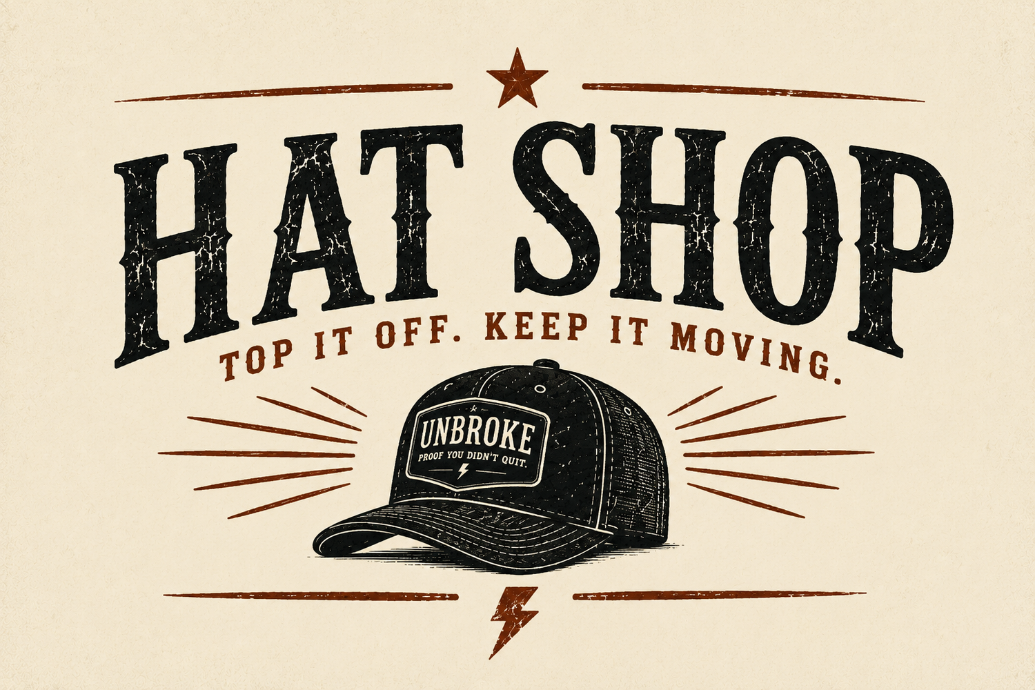 HAT SHOP™  Top It Off. Keep It Moving.