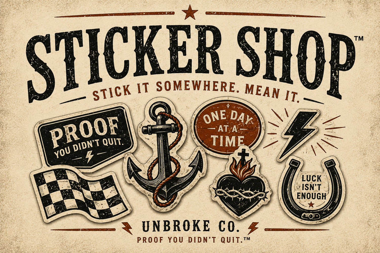 STICKER SHOP™  Stick It Somewhere. Mean It.