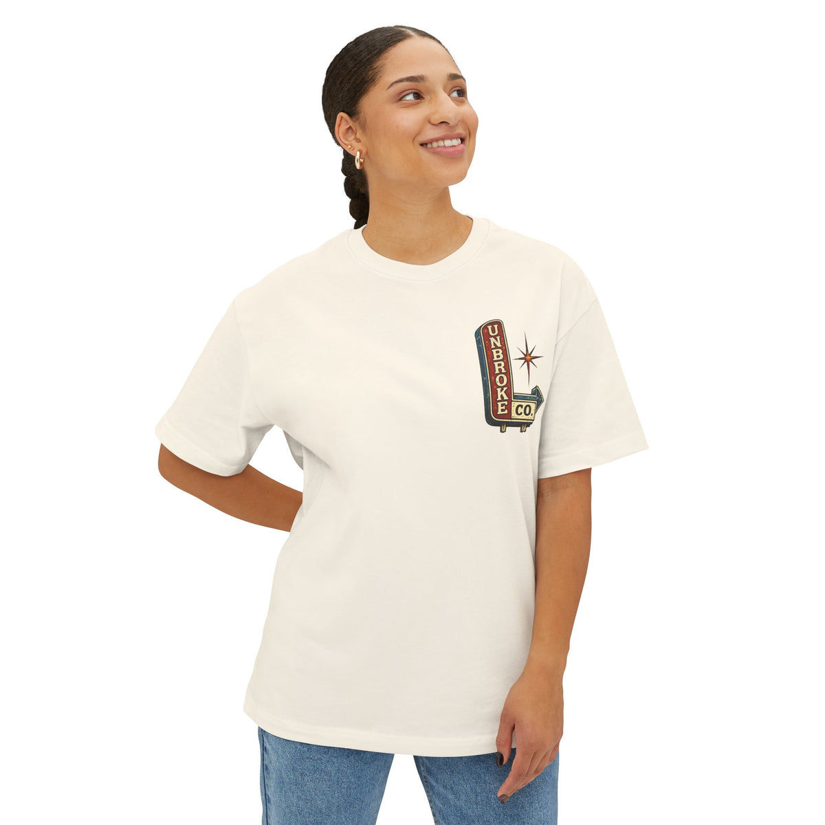 PINK CLOUD PROUD™ Oversized Boxy Tee