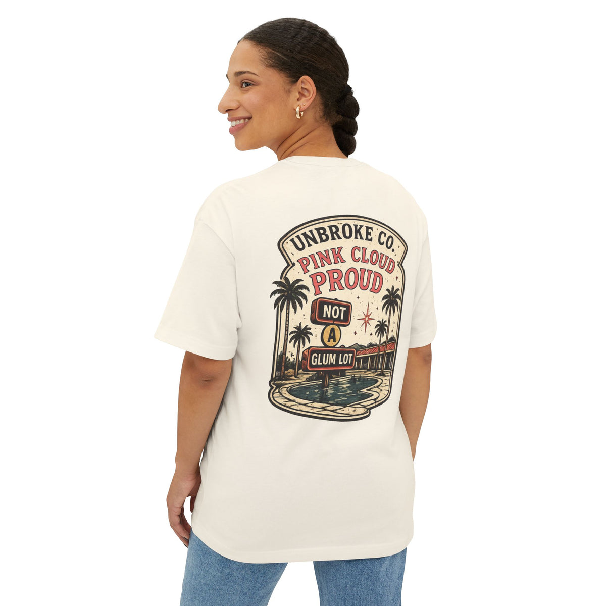 PINK CLOUD PROUD™ Oversized Boxy Tee