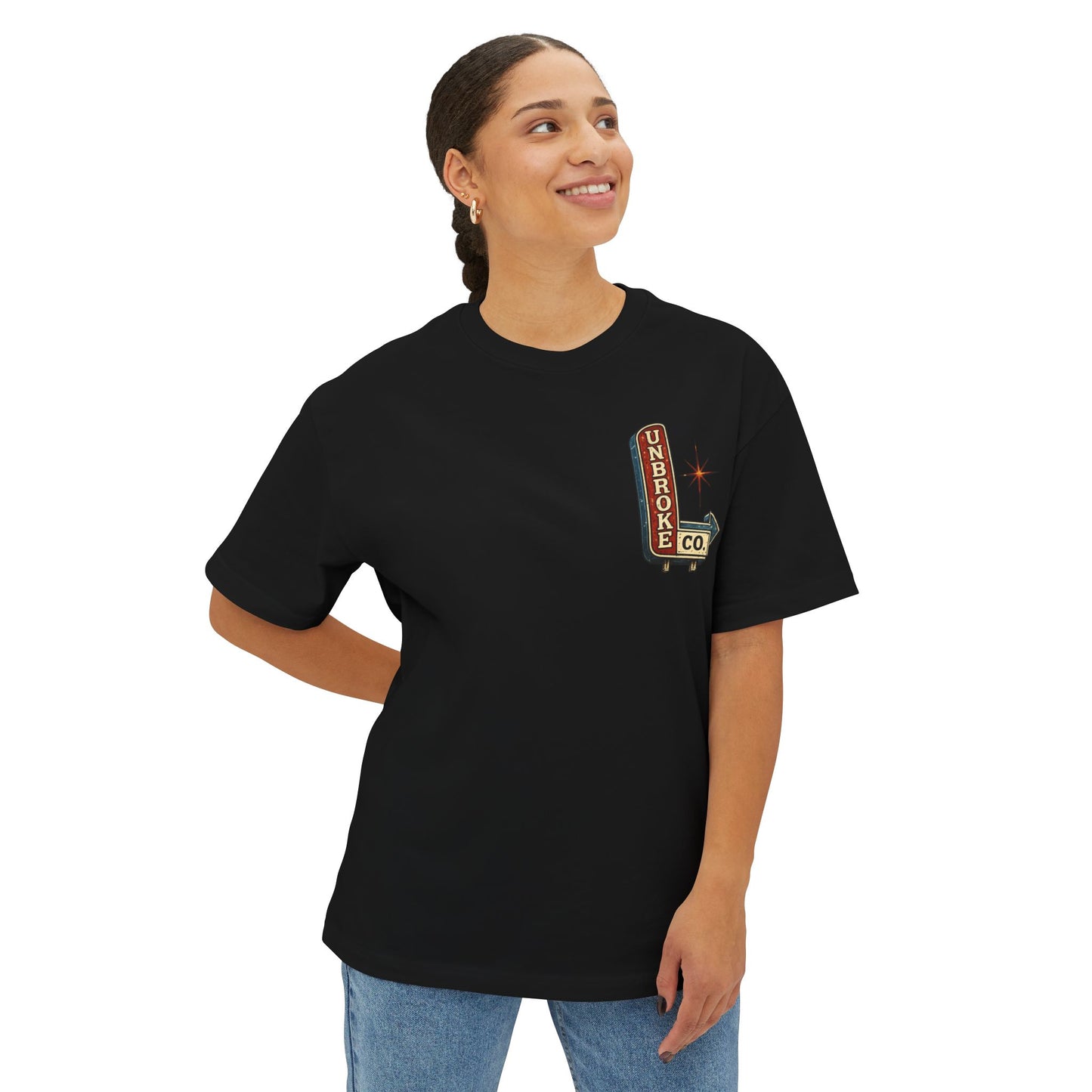 PINK CLOUD PROUD™ Oversized Boxy Tee