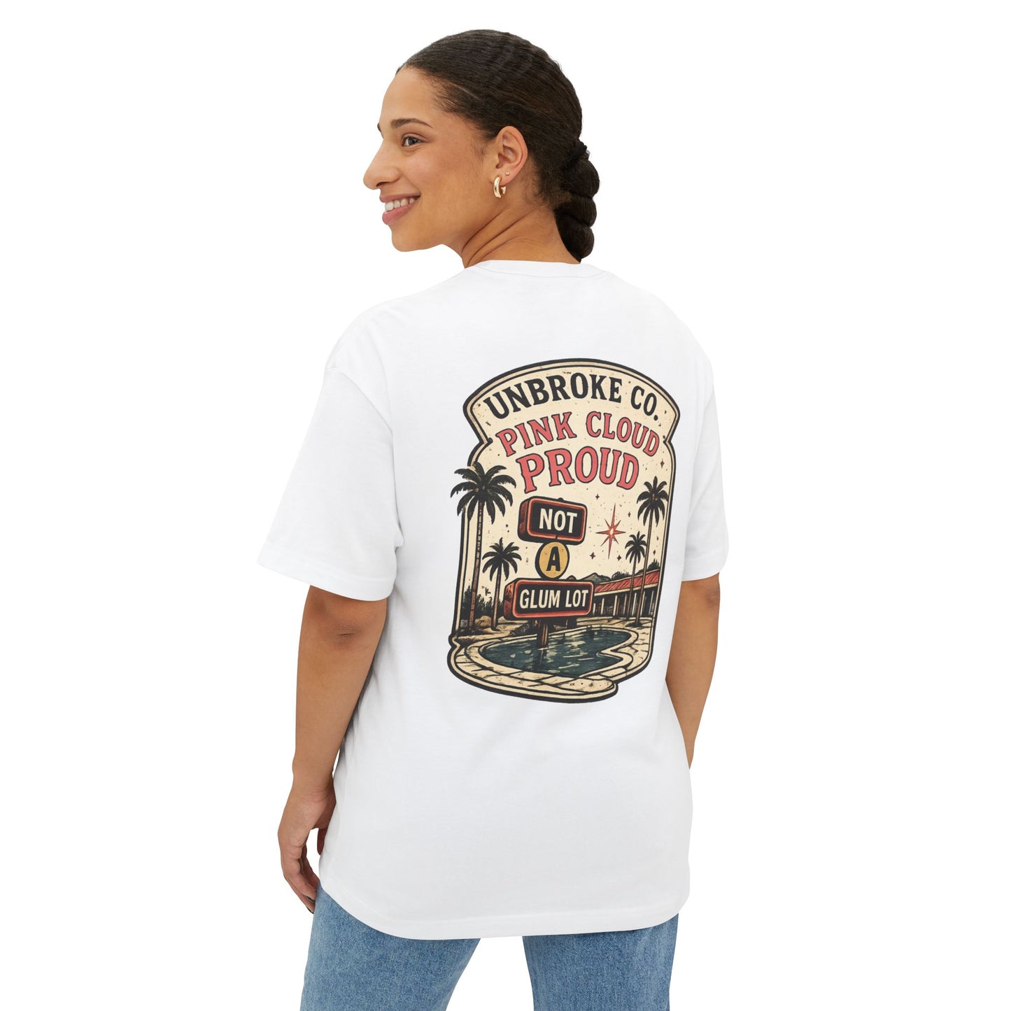 PINK CLOUD PROUD™ Oversized Boxy Tee