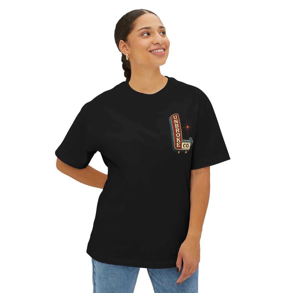PINK CLOUD PROUD™ Oversized Boxy Tee