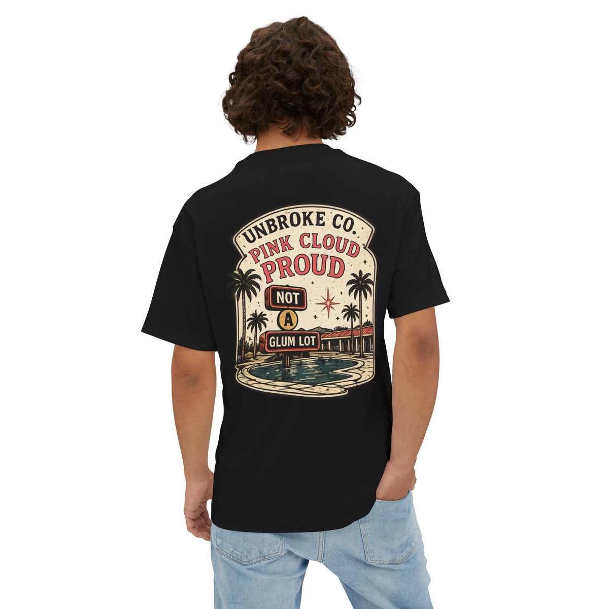 PINK CLOUD PROUD™ Oversized Boxy Tee