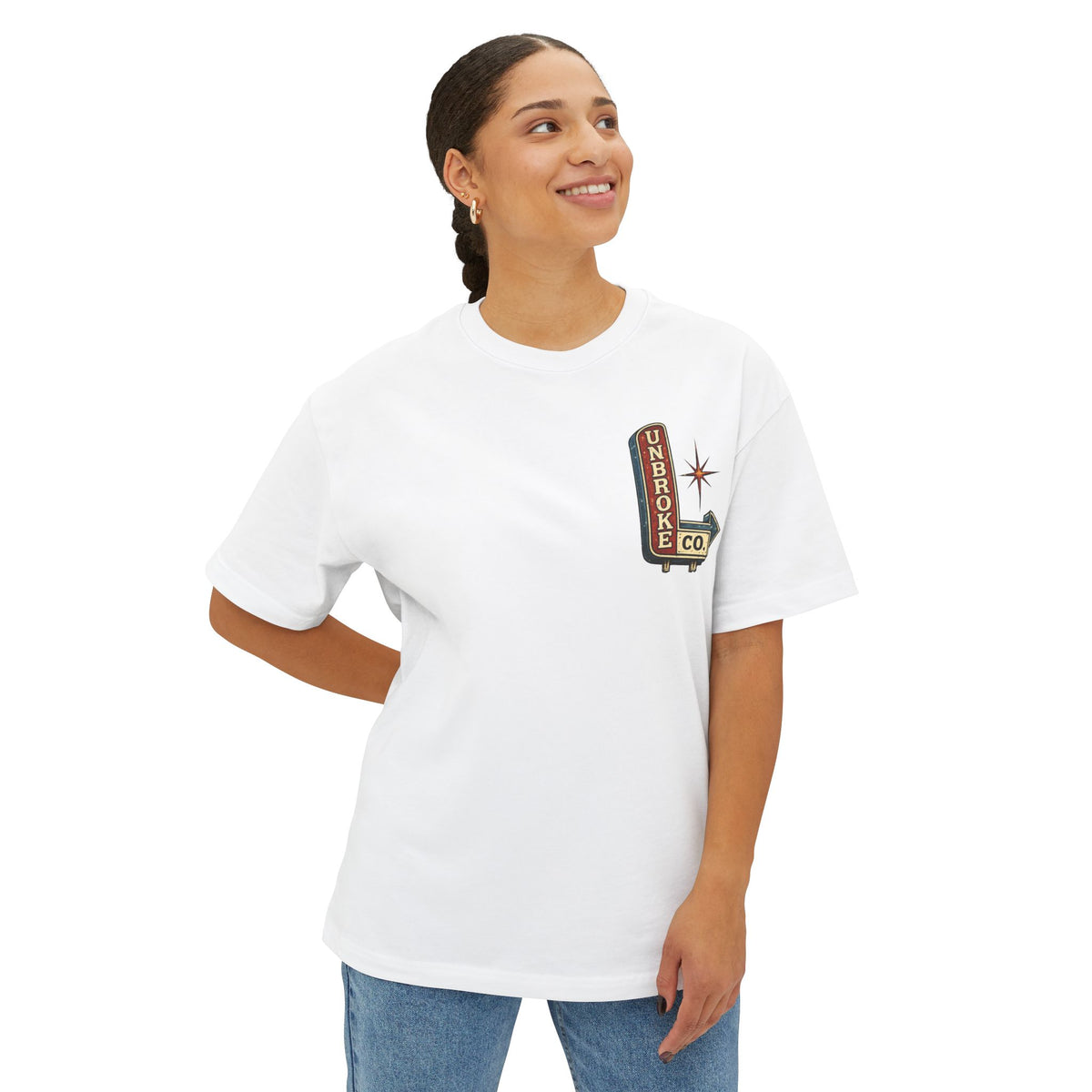 PINK CLOUD PROUD™ Oversized Boxy Tee