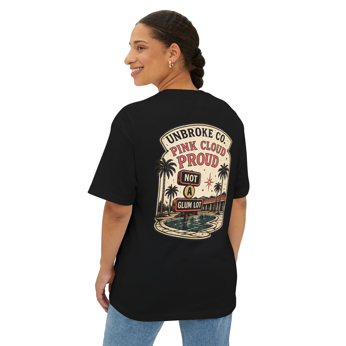 PINK CLOUD PROUD™ Oversized Boxy Tee