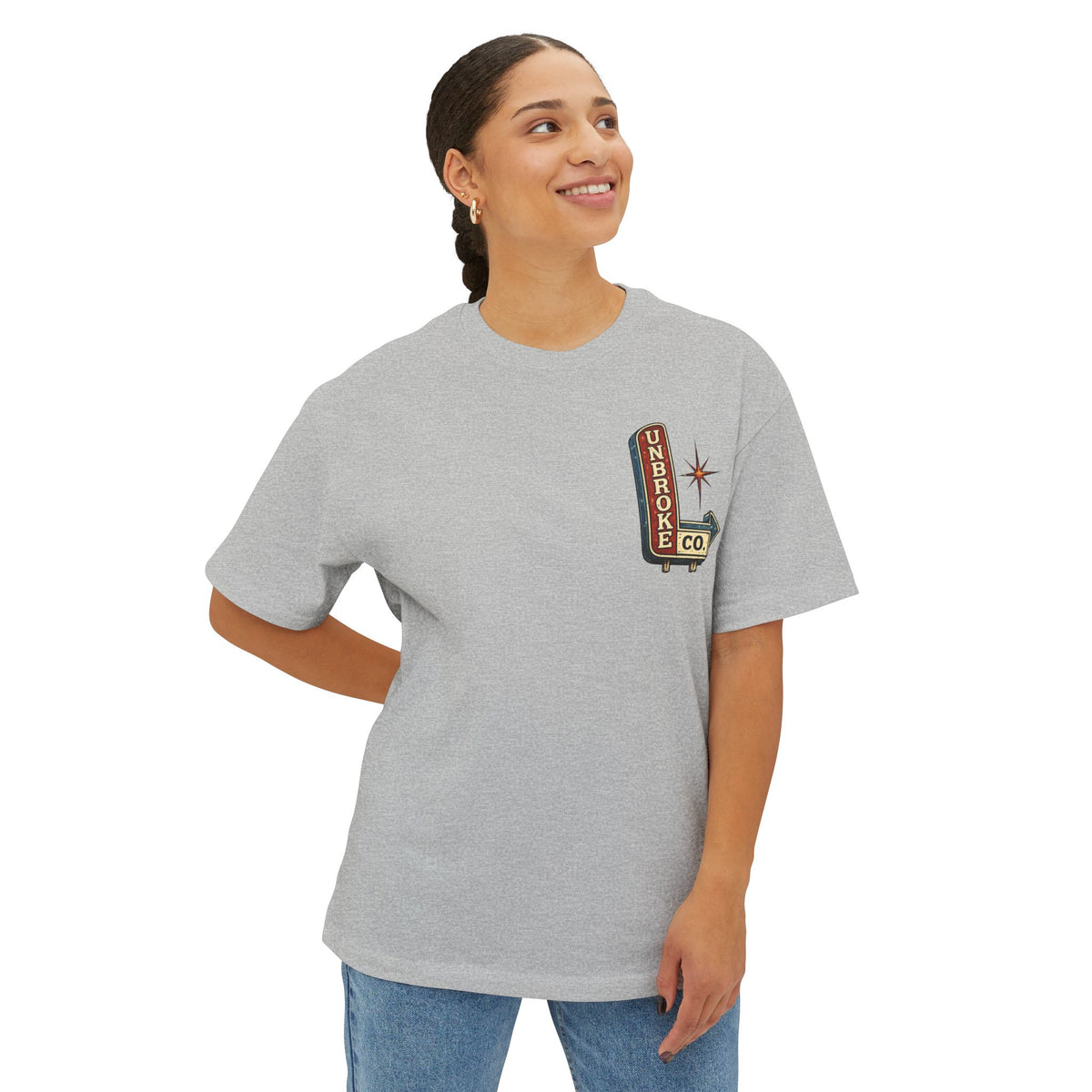 PINK CLOUD PROUD™ Oversized Boxy Tee